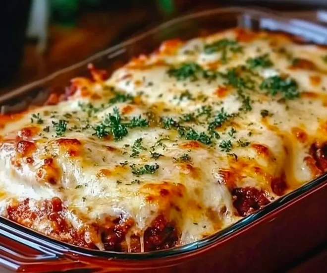 Pain de Viande Italien Parmesan Gratiné avec Mozzarella Fondue