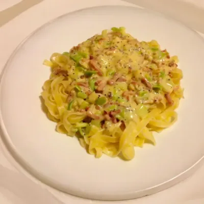 Poireaux à la Carbonara : Un Twist Gourmand