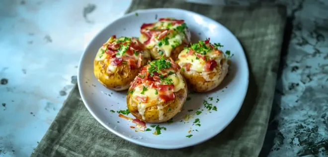 Pommes de Terre Farcies au Lard et au Reblochon : Une Délicieuse Recette Montagnarde