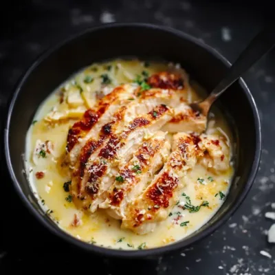 Poulet au Carbonara au Parmesan : Saveurs Crémeuses