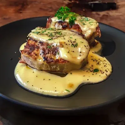 Rôti de Porc Fondant à la Sauce Camembert