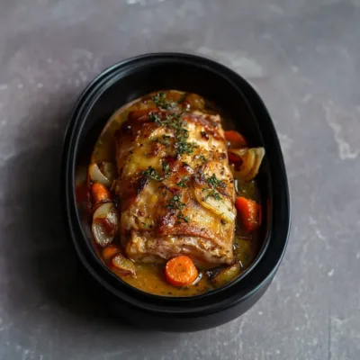 Rouelle de Porc Fondante au Vin Blanc