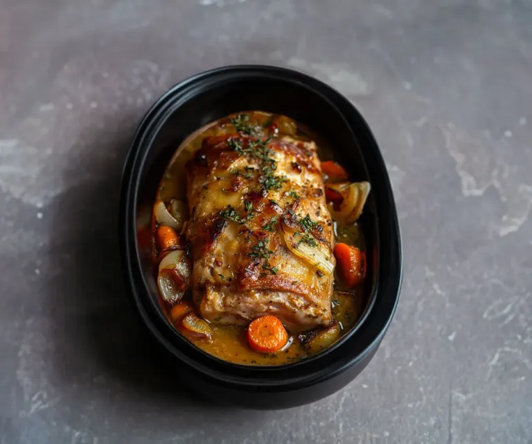 Rouelle de Porc Fondante au Vin Blanc : Un Classique Réconfortant