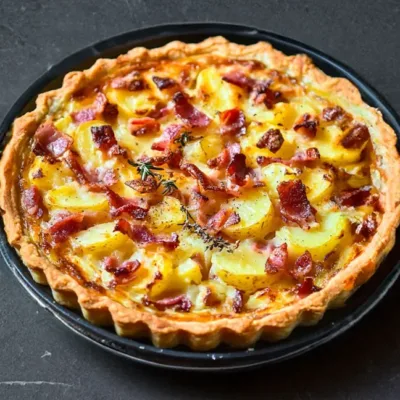 Tarte aux Pommes de Terre et Reblochon Savoureuse