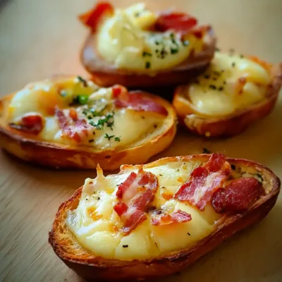 Chaussons Feuilletés à la Raclette et Bacon