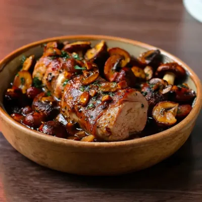 Filet Mignon de Porc au Cidre et Châtaignes