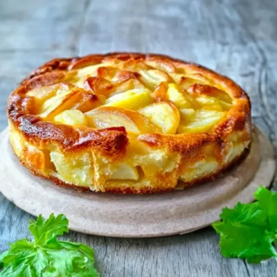 Gâteau aux Pommes Sans Sucre et Sans Beurre