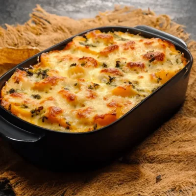 Gratin de Butternut aux Épinards et Comté