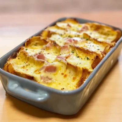 Gratin de Pain Perdu Façon Raclette