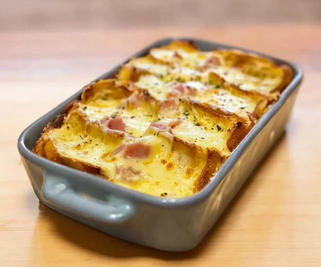 Gratin de Pain Perdu Façon Raclette