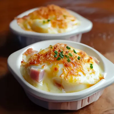 Gratin d'œufs Durs au Jambon et Béchamel Fromagée