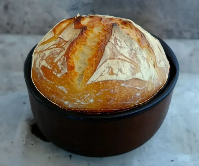 Pain Maison Sans Pétrissage en 5 Minutes de Préparation