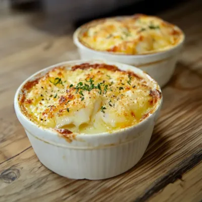 Petits gratins express de cabillaud et légumes
