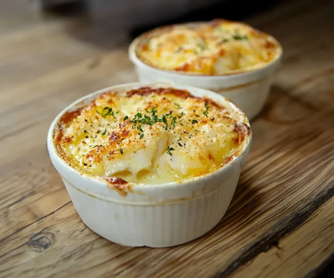 Petits gratins express de cabillaud et légumes