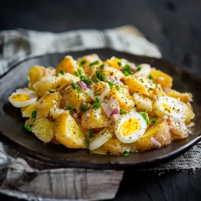 Salade de Pommes de Terre et Harengs Marinés