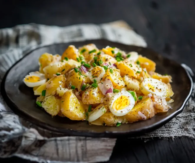 Salade de Pommes de Terre et Harengs Marinés