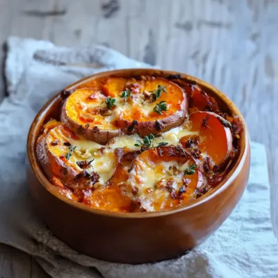 Tian Gourmand de Patates Douces et Comté