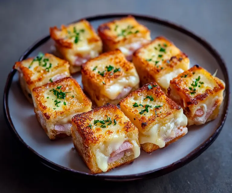 🥪 Bouchées de Mini Croque-Monsieur : L’Apéro Gourmand en Toute Simplicité