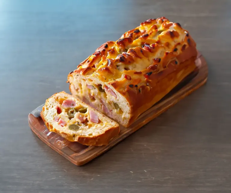 Cake Camembert Lardons