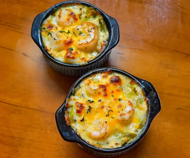Cassolettes Gratinées aux Crevettes et Poireaux : Une Recette Gourmande et Facile