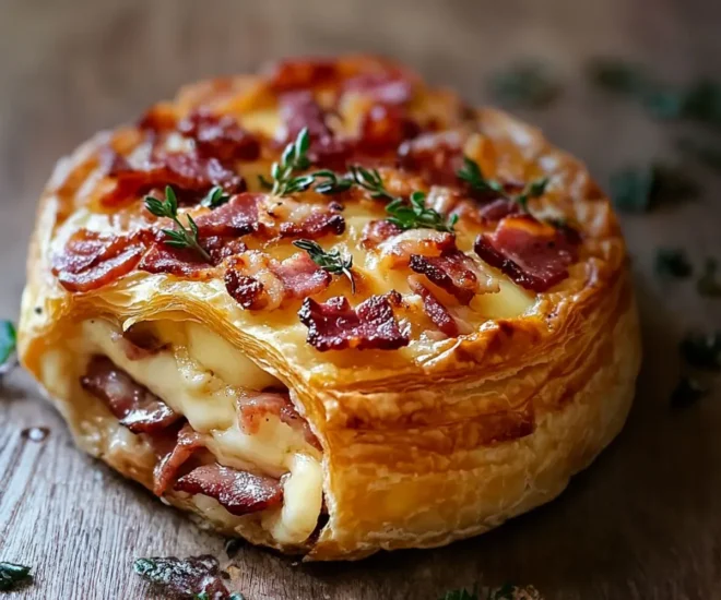 Feuilleté au Camembert et Lardons : Gourmandise Assurée