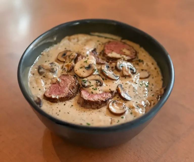 Filet Mignon Sauce Boursin aux Champignons