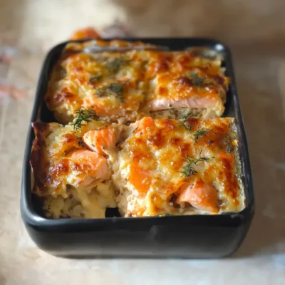 Gratin Dauphinois au Saumon Fumé : Élégance et Saveurs