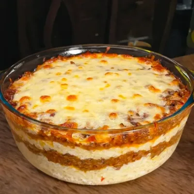 Gratin de Purée de Pommes de Terre et Viande Hachée