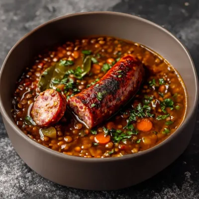 Lentilles à la Saucisse de Morteau : Recette Traditionnelle