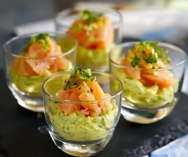 Mousse d’Avocat et Saumon Fumé pour Noël