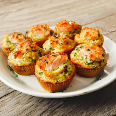Muffins Salés au Saumon et Fromage Frais