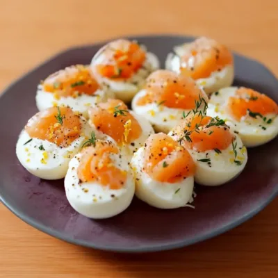 Œufs Farcis à la Mousse de Saumon Élégants