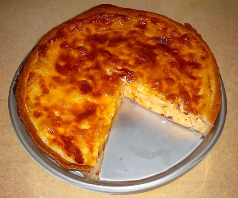 Tarte à l&rsquo;oignon et aux lardons