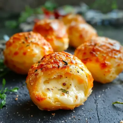 Bombes au Fromage et à l’Ail : Recette Facile