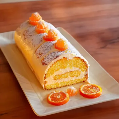 Bûche à la Clémentine : Douceur Fruitée et Aérienne