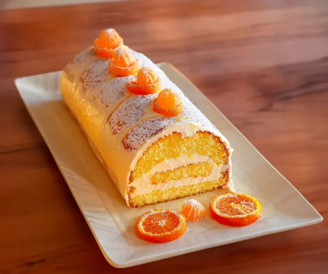 Bûche à la Clémentine : Une Douceur Fruitée et Aérienne