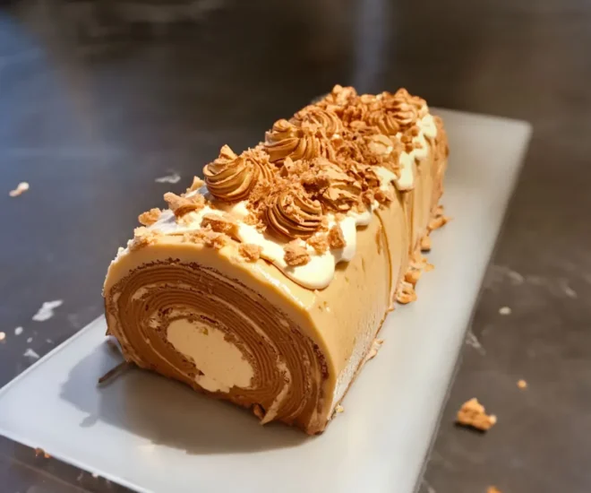 Bûche au Spéculoos : Un Délice Gourmand pour les Fêtes