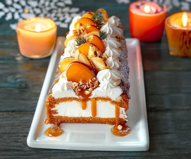 Bûche Gourmande au Caramel Beurre Salé