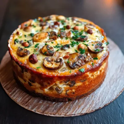 Cake aux Champignons et Comté : Un Délice Salé