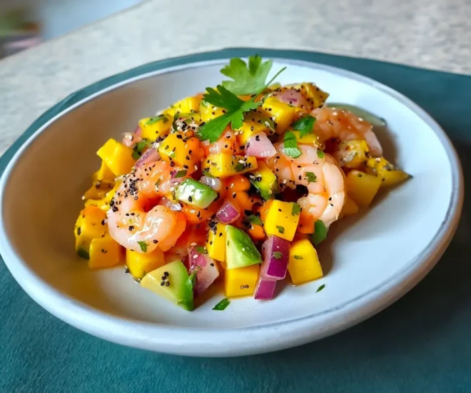 Ceviche de Crevettes, Mangue et Avocat : Une Recette Fraîche et Exotique