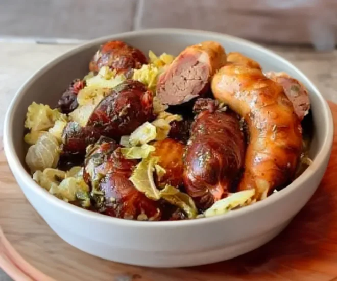 Chou Vert Braisé aux Saucisses : Une Recette Réconfortante