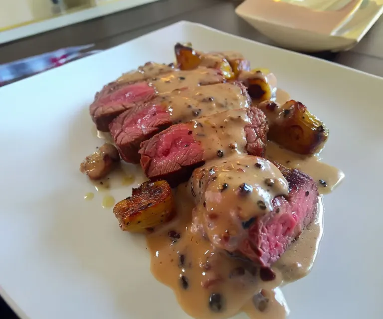 Filet de Bœuf à la Crème aux Échalotes