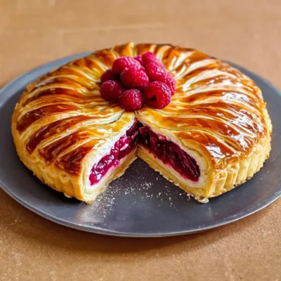 Galette des Rois Fruitée au Litchi et Fraises