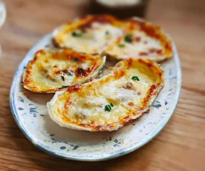 Huîtres Gratins au Four : Une Explosion de Saveurs Maritimes