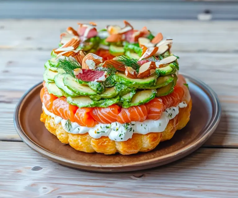 Paris-Brest Salé au Saumon Écossais, Crème d’Avocat et Fromage Frais