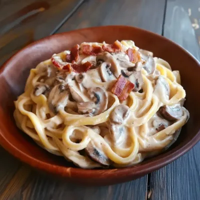 Pâtes Carbonara aux Champignons : Recette Gourmande