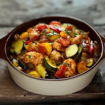Poulet aux Courgettes façon Tajine : Saveurs Orientales