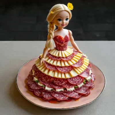 Robe de Charcuterie et Fromage façon Poupée