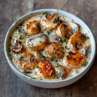 Blanquette de Saint-Jacques aux Champignons