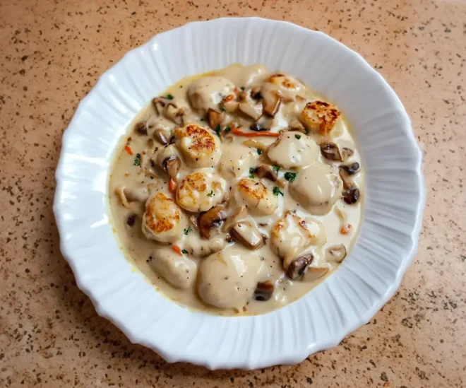 Blanquette de Saint-Jacques aux Champignons : Recette Élégante et Facile à Réaliser